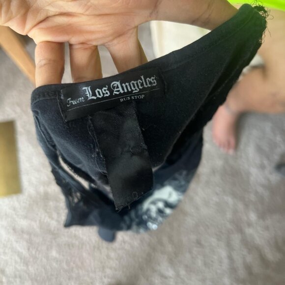 Y2k Butterfly Tie Dye Baby Tee - Picture 4 of 4